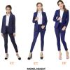 imageMarycrafts Womens Business Blazer Pant Suit Set for WorkNavy