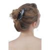 imageMarycrafts Peacock Buffalo Horn Hair Fork Hair sticks Accessories Handmade MultiColorBlack