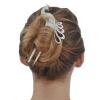 imageMarycrafts Peacock Buffalo Horn Hair Fork Hair sticks Accessories Handmade MultiColorLight Shade
