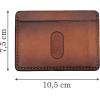 imageMarycrafts Slim Leather Card Case Wallet Minimalist Credit Card Holder for Men