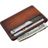 imageMarycrafts Slim Leather Card Case Wallet Minimalist Credit Card Holder for Men
