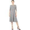imageMarycrafts Womens Fit Flare Tea Midi Dress for Office Business WorkAbstract Geometric