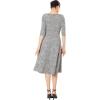 imageMarycrafts Womens Fit Flare Tea Midi Dress for Office Business WorkAbstract Geometric