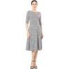 imageMarycrafts Womens Fit Flare Tea Midi Dress for Office Business WorkAbstract Geometric