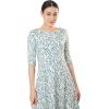 imageMarycrafts Womens Fit Flare Tea Midi Dress for Office Business WorkFloral Wildflowers