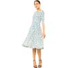 imageMarycrafts Womens Fit Flare Tea Midi Dress for Office Business WorkFloral Wildflowers