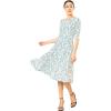 imageMarycrafts Womens Fit Flare Tea Midi Dress for Office Business WorkFloral Wildflowers
