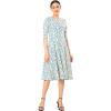 imageMarycrafts Womens Fit Flare Tea Midi Dress for Office Business WorkFloral Wildflowers