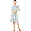 imageMarycrafts Womens Fit Flare Tea Midi Dress for Office Business WorkFloral Wildflowers