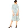 imageMarycrafts Womens Fit Flare Tea Midi Dress for Office Business WorkFloral Wildflowers