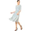 imageMarycrafts Womens Fit Flare Tea Midi Dress for Office Business WorkFloral Wildflowers