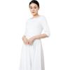 imageMarycrafts Womens Fit Flare Tea Midi Dress for Office Business WorkWhite 07