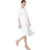 imageMarycrafts Womens Fit Flare Tea Midi Dress for Office Business WorkWhite 07