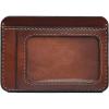 imageMarycrafts Slim Leather Card Case Wallet Minimalist ID Holder for Men