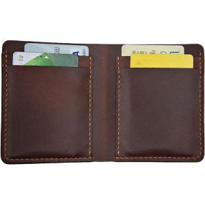 imageMarycrafts Handmade BiFold Slim Leather Wallets for Men
