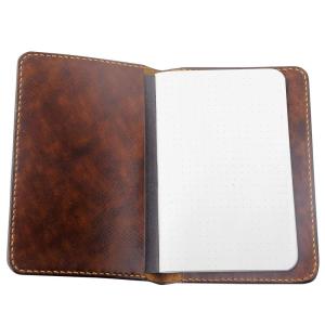 imageMarycrafts Handmade Refillable Leather Composition Notebook Moleskine Cover Field Note Covers 35quotx55quot Brown 3