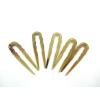imageMarycrafts Buffalo Horn Simple Small Hair Fork Hairpick Hair Accessories Hair Jewelry Handmade 3quot BlackLight Shade
