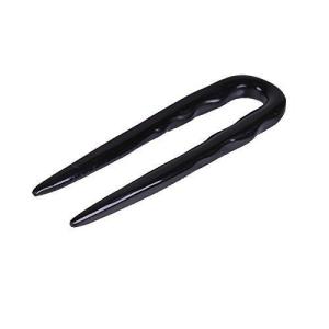 imageMarycrafts Buffalo Horn Simple Small Hair Fork Hairpick Hair Accessories Hair Jewelry Handmade 3quot BlackBlack