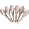 image:imageMarycrafts Set of 6 Pink Mother of Pearl MOP Caviar Spoons Handmade