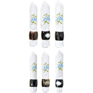 image:imageMaryCrafts Set 6 Buffalo Horn Kitchen Decor Napkin Holders For Tables
