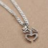 image:imageMarycrafts Hand Cut Coin Necklace Buck Doe Love Heart Jewelry Relationship BFF