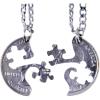 image:imageMarycrafts Set Hand Coin Cut Puzzle Piece Necklace Interlocking Necklace Jewelry Relationship BFF