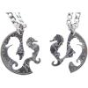 image:imageMarycrafts Set Hand Cut Coin Seahorse Necklace Interlocking Necklace Jewelry Relationship BFF