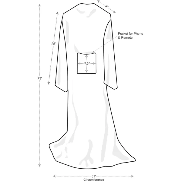 Catalonia Burrito Wearable Blanket with Sleeves and Pocket Soft Comfy Fleece Snuggy Wrap Throws Blanket Robe for Women and MenBlue
