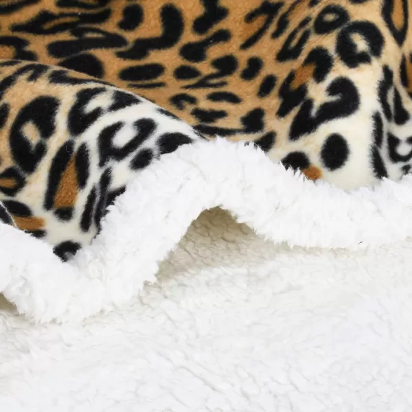 Catalonia Cheetah Sherpa Fleece Blanket for Bed Super Soft Plush Sofa Couch Throw Blanket TV Bed Blanket Comfy Cozy Fluffy Warm Comforter Caring Gift 60x80 inch50x60 inches Cheetah