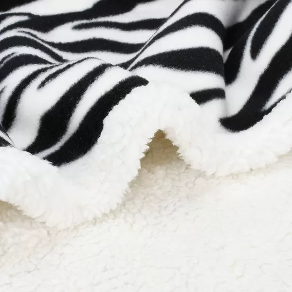 Catalonia Cheetah Sherpa Fleece Blanket for Bed Super Soft Plush Sofa Couch Throw Blanket TV Bed Blanket Comfy Cozy Fluffy Warm Comforter Caring Gift 60x80 inch50x60 inches Zebra