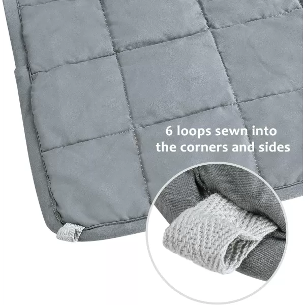 Catalonia Cotton Weighted Blanket Evenly Distributed15 LBS 60x80 Full Size Premium Heavy Blanket for Adults Kids Breathable Comfortable Comforter with Glass Beads for Good SleepGray 60x80 15lbs