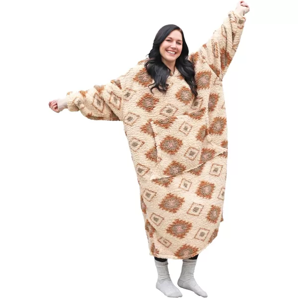 Catalonia Full Body Blanket Hoodie Sweatshirt Extra Long Lounging PulloverSouthwestextra Long