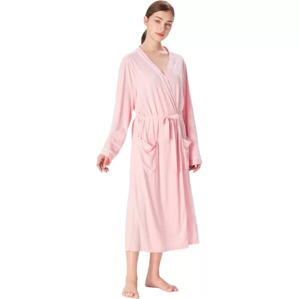 Catalonia Lightweight Womens Robes Ladies Bathrobe Silky Soft Long Summer KimonoPink