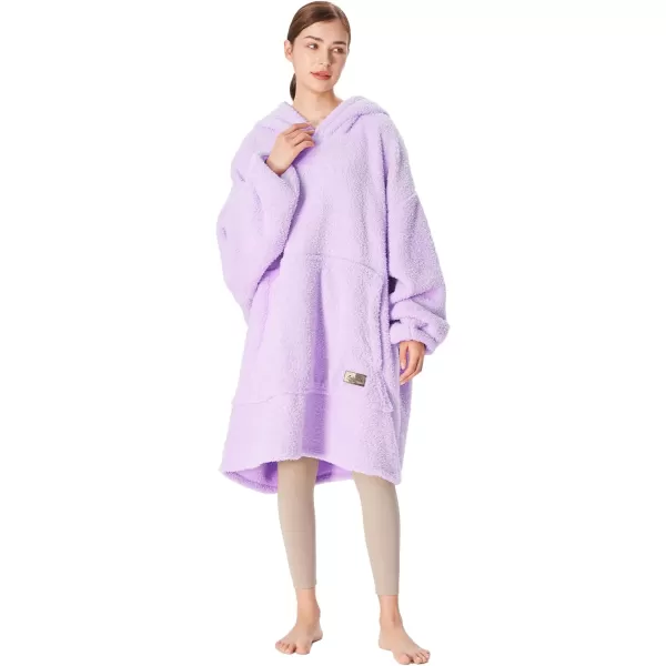 Catalonia Oversized Blanket Hoodie Sweatshirt Wearable Lounging Fleece Pullover Gift for Adults Women Men Kids Wife PurplePurple