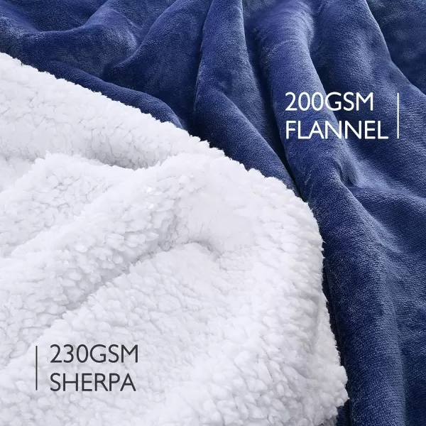 Catalonia Oversized Blanket Hoodie Sweatshirt Wearable Sherpa Lounging Pullover for Adults Women MenBlue