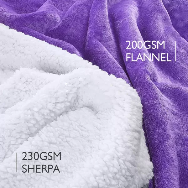 Catalonia Oversized Blanket Hoodie Sweatshirt Wearable Sherpa Lounging Pullover for Adults Women MenPurple