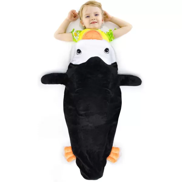 Catalonia Penguin Tails Blanket Super Soft Plush Kids Sleeping Blanket Bag for Toddler Children Teens Boys GirlsGift IdeaPenguin