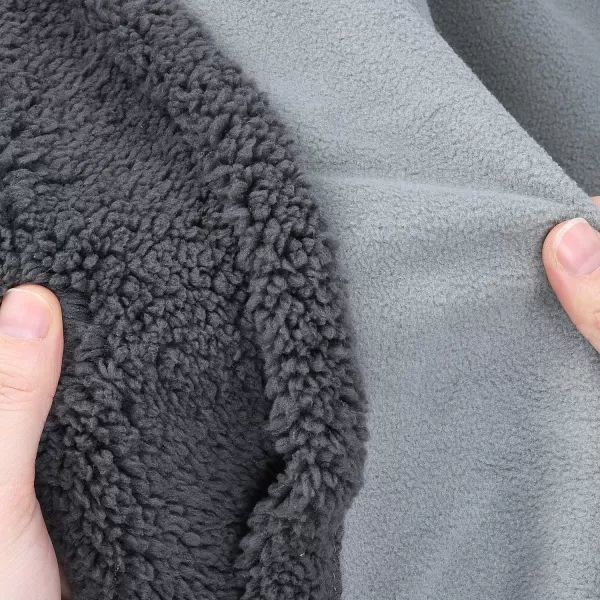 Catalonia Waterproof Blanket Pee Proof Couch Sofa Bed Protector Cover for Baby Super Cozy Plush Fleece Warm Sherpa Lining Throws and Blankets for Boating Camping Extra Large 80x90 GrayLt GrayDk Gray 60x80 inch