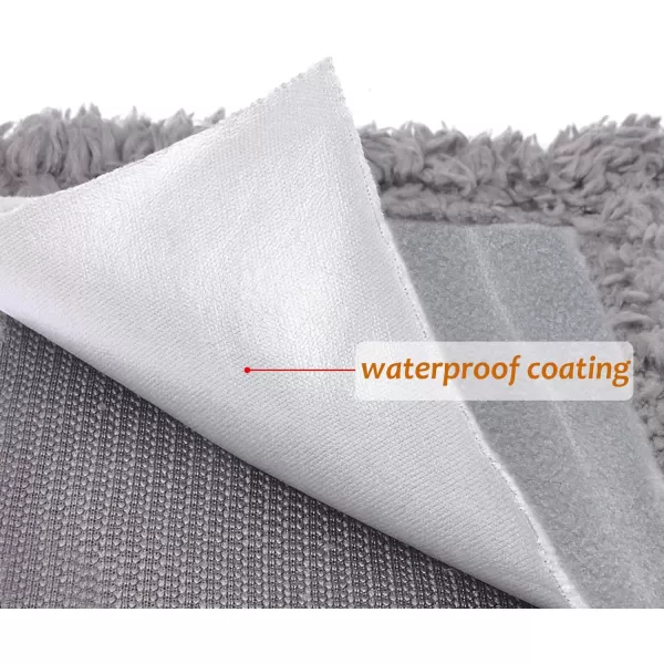 Catalonia Waterproof Blanket Pee Proof Couch Sofa Bed Protector Cover for Baby Super Cozy Plush Fleece Warm Sherpa Lining Throws and Blankets for Boating Camping Extra Large 80x90 GrayLt GrayDk Gray 50x60 inch