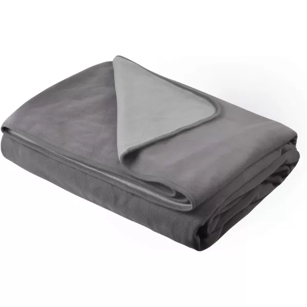 Catalonia Waterproof Blanket for Bed Reversible Baby Pet Doggy Pee Proof Fleece Blanket Large Couch Sofa Cover Furniture Boat Mattress Protector King SizeLight GrayDark Gray 60x80 inch