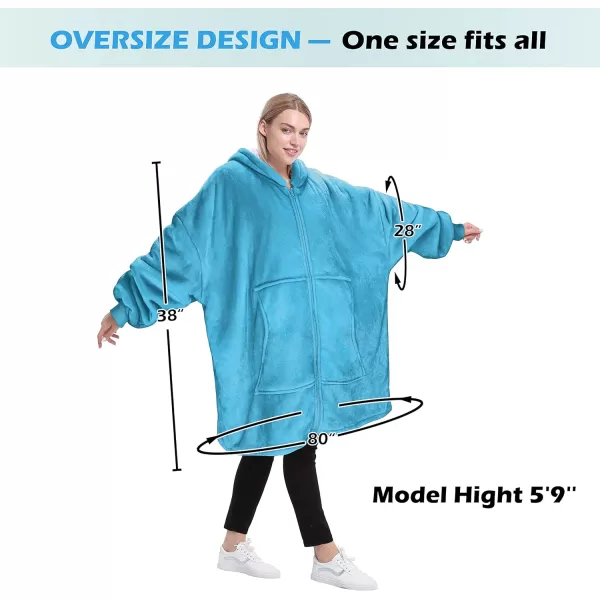 Catalonia Zip Up Blanket Hoodie Sweatshirt Oversized Sherpa Pullover Jacket Coat for Men Women Comfortable Gift for Her PurpleOne Size Blue