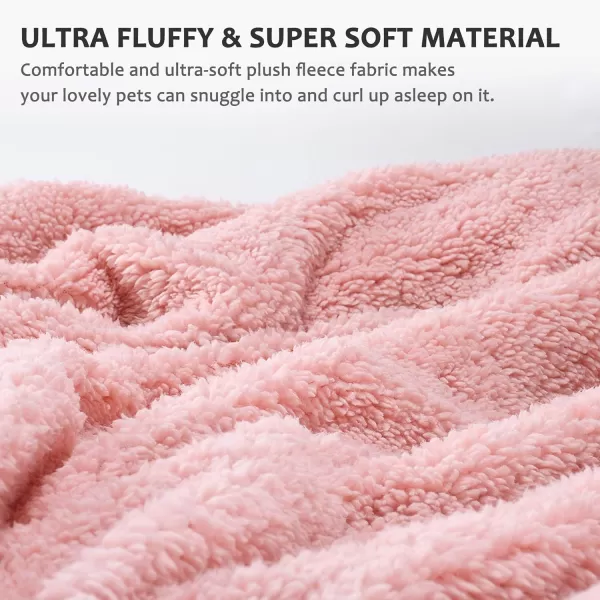 Kritter Planet Large Dog Blanket Super Soft Fluffy Sherpa Fleece Dog Couch Blankets and Throws for Large Medium Small Dogs Puppy Doggy Pet Cats 50x60 inchesPink