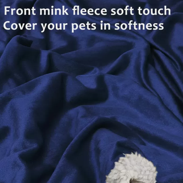 Kritter Planet Puppy Blanket Super Soft Sherpa Dog Blankets and Throws Cat Fleece Sleeping Mat for Pet Small Animals 45x30 LatteBlue