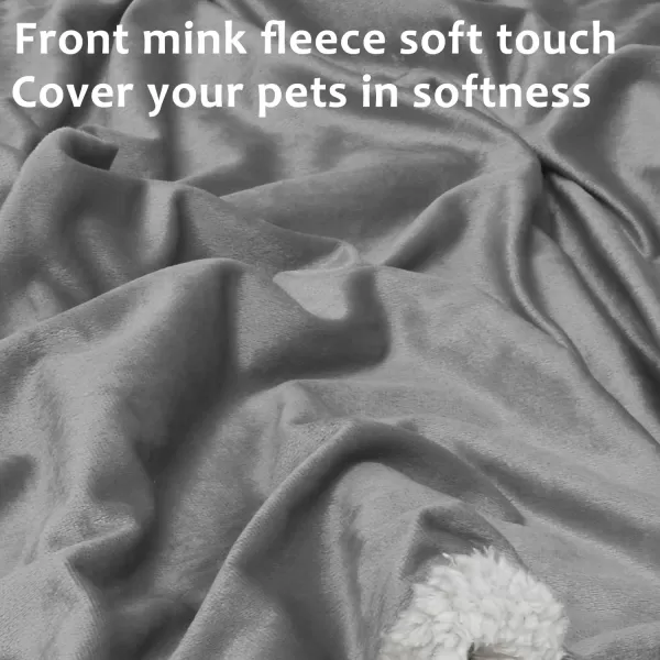 Kritter Planet Puppy Blanket Super Soft Sherpa Dog Blankets and Throws Cat Fleece Sleeping Mat for Pet Small Animals 45x30 LatteGrey