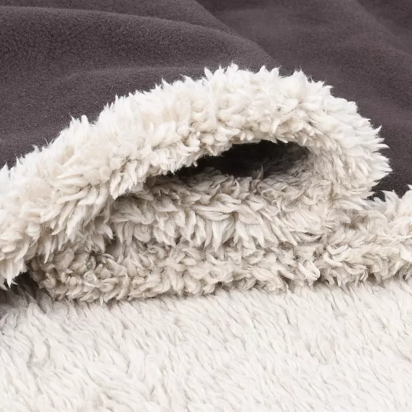 Kritter Planet Waterproof Blanket for Dogs Pee Proof Sherpa Fleece Reversible Cover for Couch or Bed Liquid Proof Furniture Protector for Small Medium Large Size Animals60x50 BrownTaupe