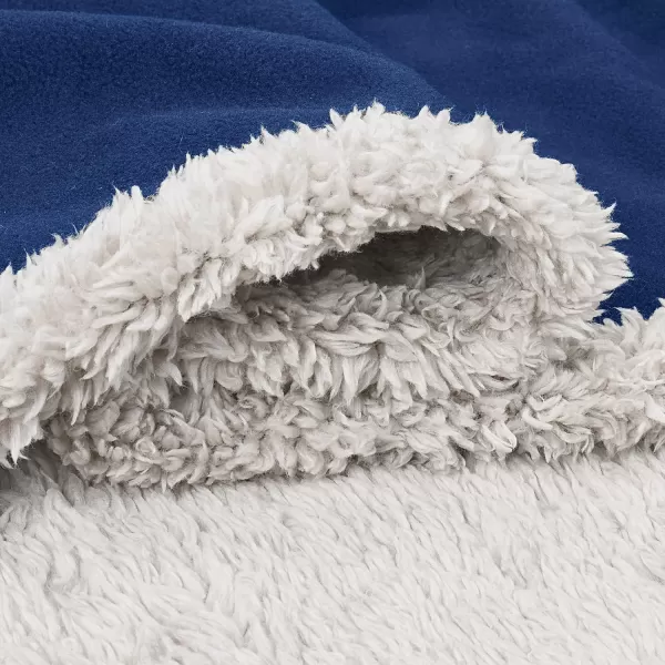 Kritter Planet Waterproof Blanket for Dogs Pee Proof Sherpa Fleece Reversible Cover for Couch or Bed Liquid Proof Furniture Protector for Small Medium Large Size Animals50x30 NavyTaupe