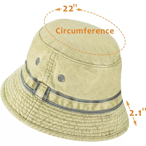 Washed Cotton Denim Bucket Hat for Traveling Gardening Outdoor Fishing Boating Sun Protection Hat for Men and WomenWashed Cotton Denim Bucket Hat for Traveling Gardening Outdoor Fishing Boating Sun Protection Hat for Men and Women