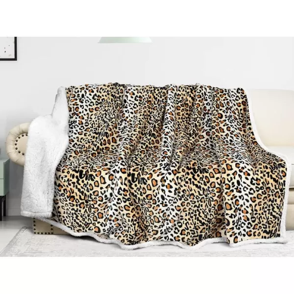 Catalonia Cheetah Sherpa Fleece Blanket for Bed Super Soft Plush Sofa Couch Throw Blanket TV Bed Blanket Comfy Cozy Fluffy Warm Comforter Caring Gift 60x80 inch60x80 inches Cheetah