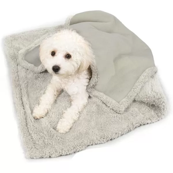 Kritter Planet Waterproof Blanket for Dogs Pee Proof Sherpa Fleece Reversible Cover for Couch or Bed Liquid Proof Furniture Protector for Small Medium Large Size Animals30x25 CamelTaupe