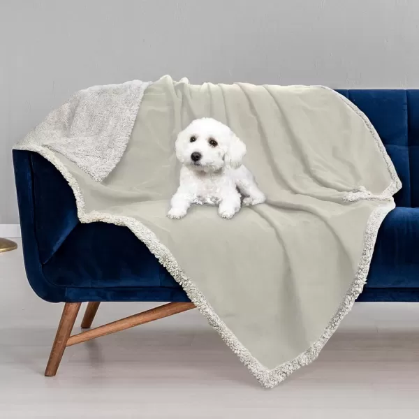 Kritter Planet Waterproof Dog Blanket Reversible Pee Proof Couch Cover for Pets Furniture Protector for Sofa Bed Washable Hair Resistant Stain ProofCamelTaupe